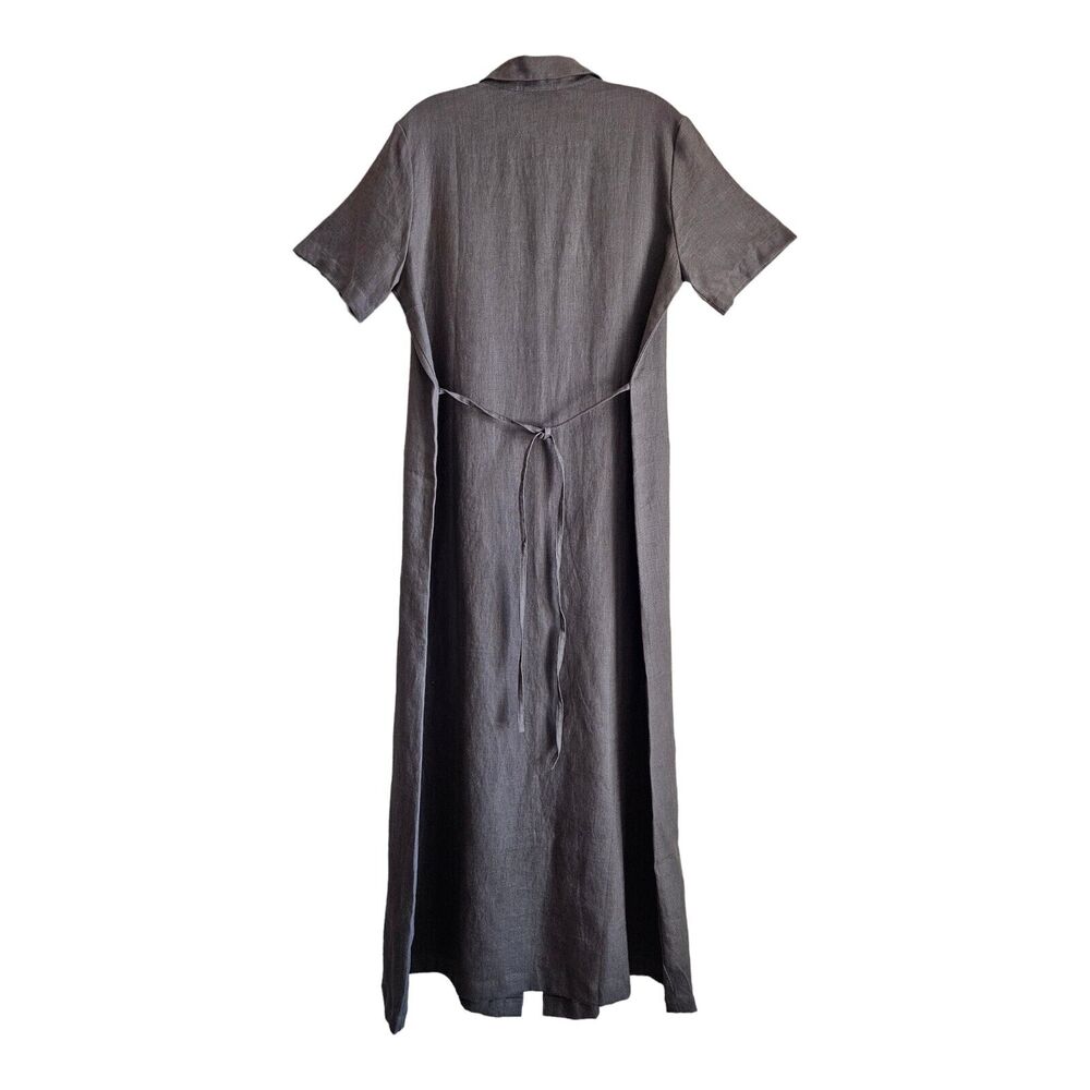 Nordstrom Brown Button-Front Midi Shirt Dress - Picture 8 of 8